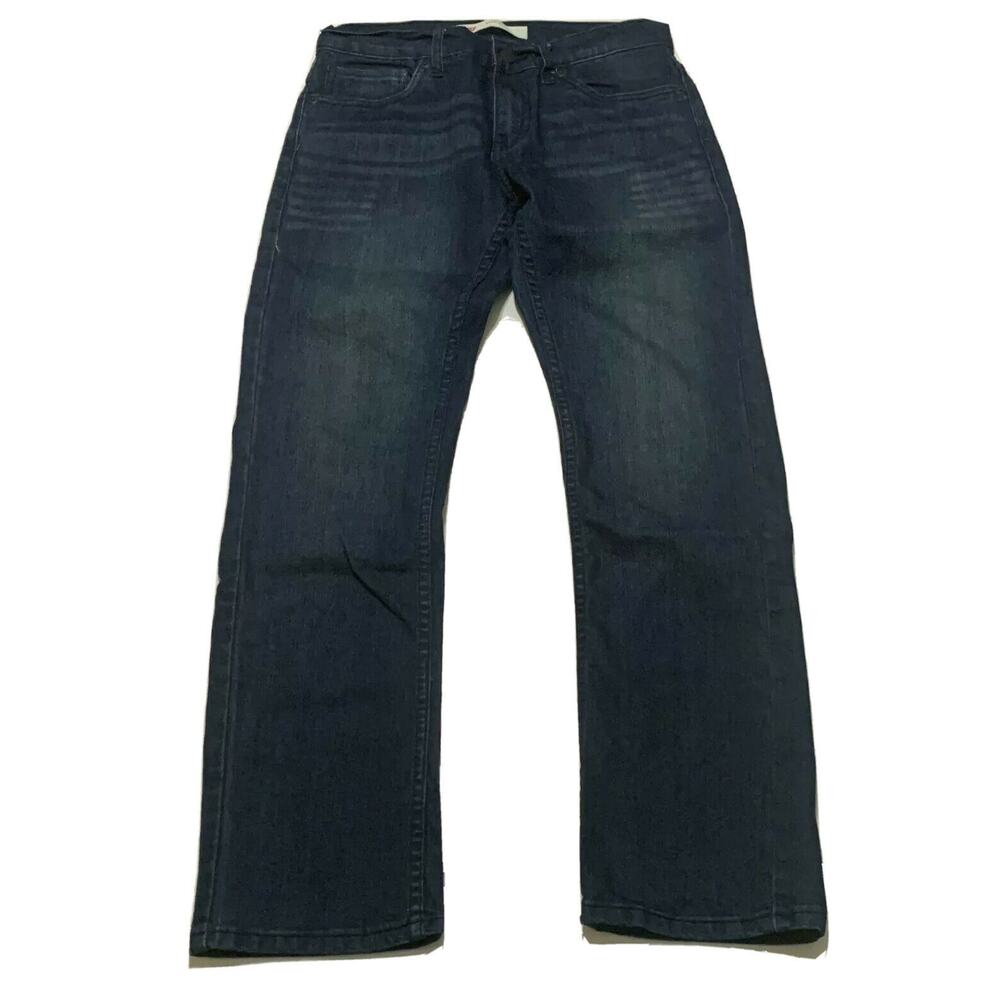 Levi's 511 Slim Tapered Leg Jeans Size 14 W27 Men's Blue Denim Stretch Low Rise